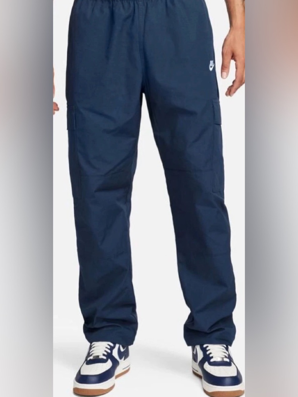 Nike Club Woven Cargo Pants Men's Sportswear Casual Pant Navy DX0613-410 Sz L